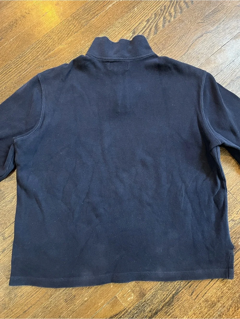 Polo Ralph Lauren Navy Quarter-Zip Sweater Size XL with Red Pony